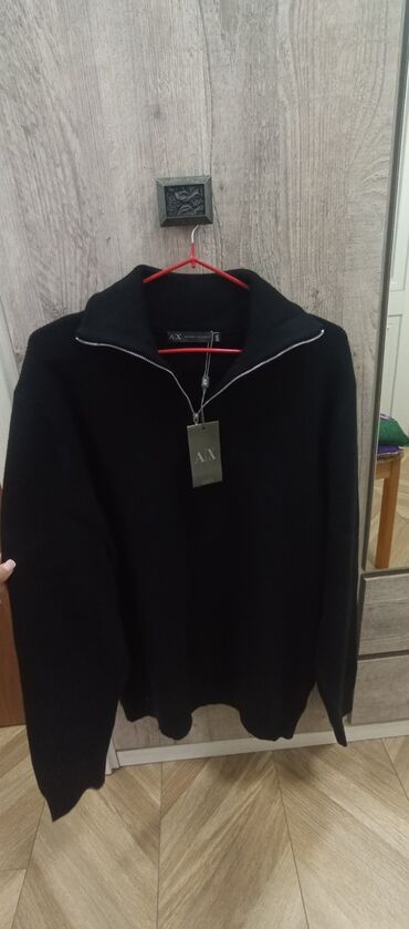 Свитера: Мужской свитер, 3XL (EU 46), Armani, Новый, цвет - Черный, Самовывоз, Платная доставка