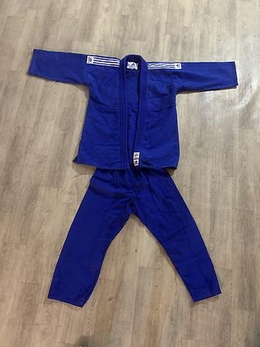 Кимоно для дзюдо adidas (синее), комплект: куртка и штаны