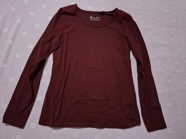 new yorker crop topovi: L (EU 40), Cotton, Single-colored, color - Burgundy