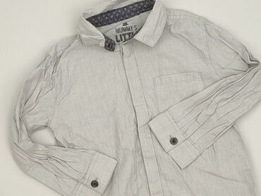 reserved koszula zielona: Shirt 3-4 years, condition - Very good, pattern - Monochromatic, color - Grey