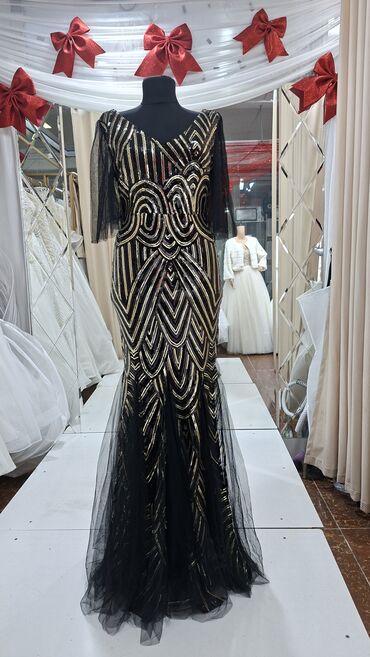 Вечерние платья: Вечернее платье, Русалка, Длинная модель, Без рукавов, Шлейф, M — 4