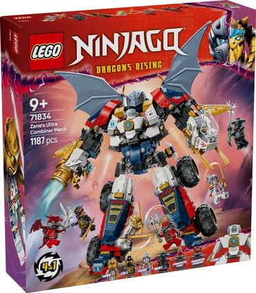 игрушечный бластер: Lego Ninjago 71834 Ультра-комбайнер-мех Зейна🤖 New 2025!