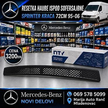RESETKA HAUBE ISPOD SOFERSAJBNE SPRINTER 6 | Resetka haube ispod na lalafo.rs RESETKA HAUBE ISPOD SOFERSAJBNE SPRINTER 6 | Resetka haube ispod