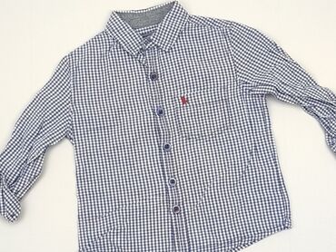 zara koszula jeansowa: Shirt 2-3 years, condition - Very good, pattern - Cell, color - Blue