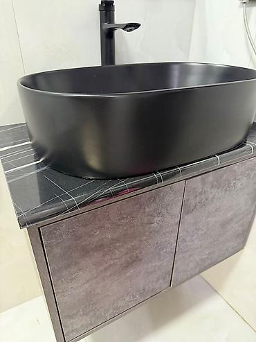 used bed: Раковина для ванной, Особенности: Матовое, Овальная форма — 2