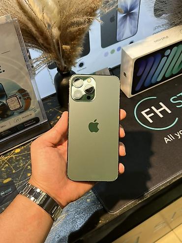 iphone 13 pro max bakida qiymeti: IPhone 13 Pro Max, 256 GB, Alpine Green, Face ID — 2