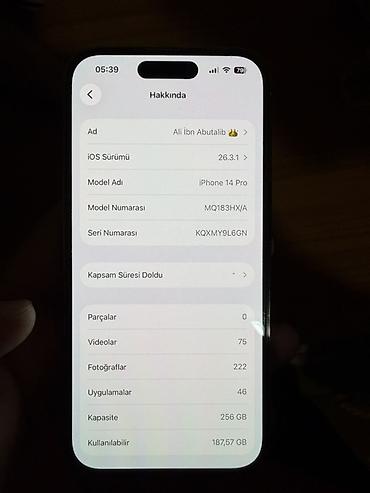 Apple iPhone: IPhone 14 Pro, 256 GB, Matte Gold, Face ID — 8