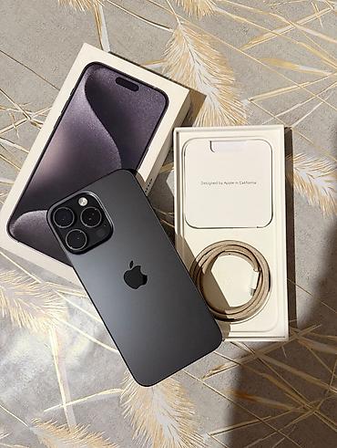 IPhone 15 Pro, Black Titanium, Simsiz şarj