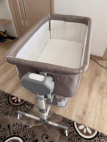 Детская прикроватная колыбель Ining Baby с электронным блоком -