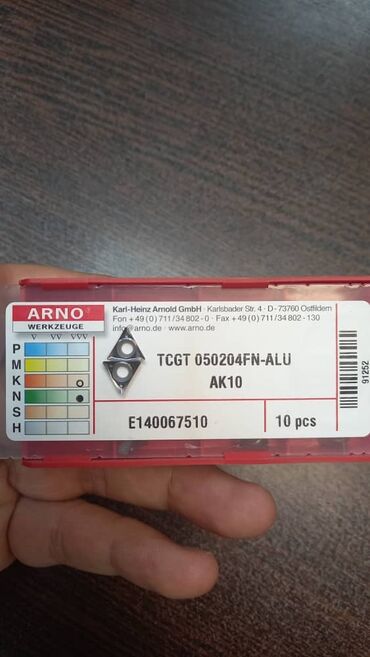 İstehsal avadanlığı: Dəzgah alətləri və kəsici lövhəciklər (freze və torna üçün) — 18