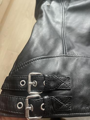 kurtka pilot: DIESEL kişi dəri gödəkçə - Brend: DIESEL - Model: biker tərzli — 3