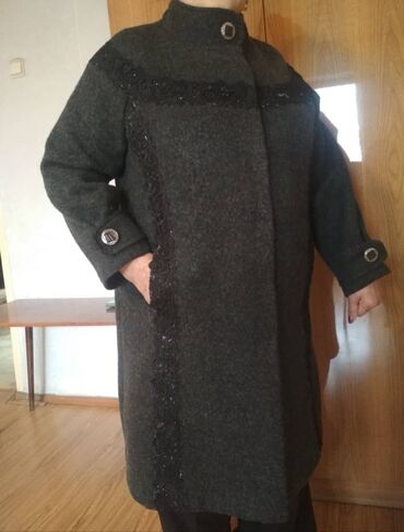 рабочие одежда: Пальто, Классика, Зима, Драп, По колено, 4XL (EU 48)