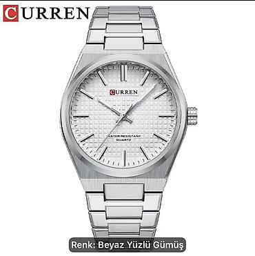 t500 smart watch: Curren kişi qol saatı – Kvarс mexanizm, suya davamlı - Brend: Curren — 1
