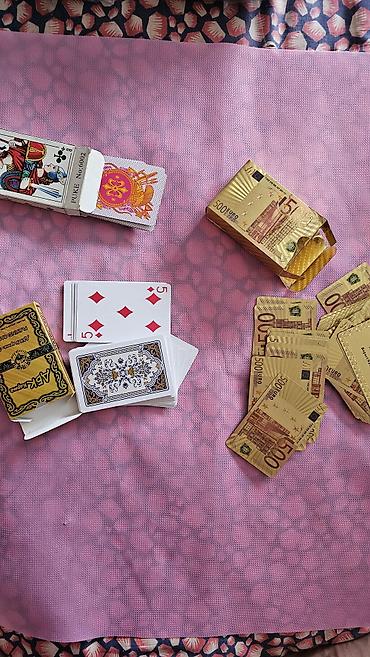 Настольные игры: Набор игральных карт. 2 колоды. Каждая колода -по 200 сомов — 3