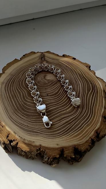 Серебряные цепочки: Серебряная цепь 60 грамм 58 см Ручная работа Изготовлен под Заказ — 21