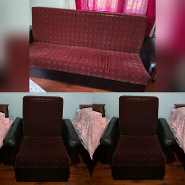 Pufiklər: Divan, 2 kreslo