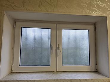 60x60 led panel: İşlənmiş İkiqat şüşə paketi Plastik pəncərə, Еni: 130 sm, Uzunluğu: 80 sm — 1