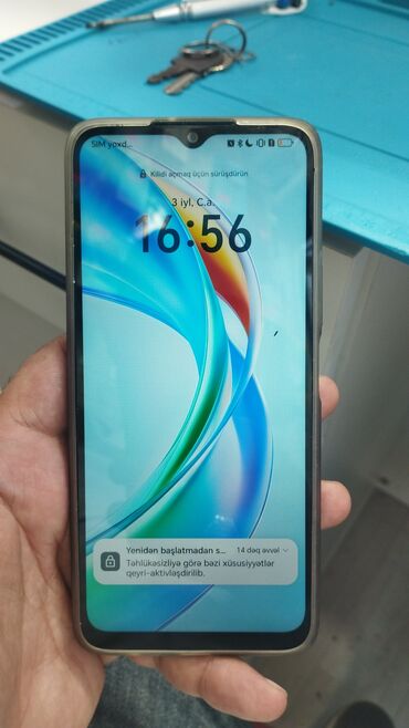 samsung tab s8 qiymeti: Honor X5b, 64 GB, rəng - Qara, Zəmanət, Sensor, Barmaq izi