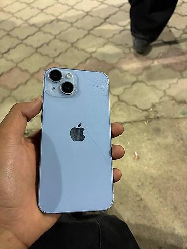 honor x9: IPhone 14, Б/у, 128 ГБ, Синий, Чехол, Кабель, 88 % — 1