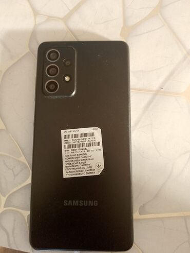 Samsung: Samsung Galaxy A52, 128 GB, rəng - Qara, Sensor, Barmaq izi, İki sim kartlı