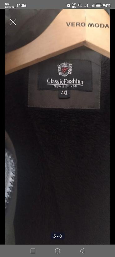 Üst geyimləri: Kişi qış gödəkçəsi – ClassicFashion New Style, ölçü 4XL. - Rəng: tünd — 4