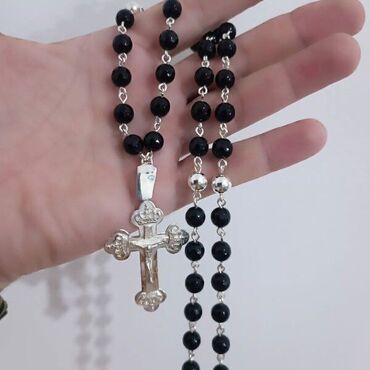 Ogrlice: Lančić, Handmade, Materijal: Kristal, Perlice, Srebro — 6