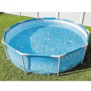 Бассейны: №: 7993 Məhsulun adı: Karkaslı hovuz Intex H28208NP, mavi, 305x76 sm — 7