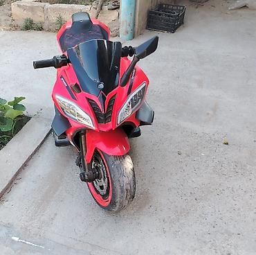 uşaq motosikleti: Uşaq üçün elektrikli motosiklet – sport dizayn. - Rəng: qırmızı/qara — 2