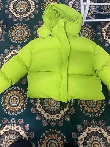 плащ с капюшоном: Пуховик, Короткая модель, Стеганый, M, L, XL — 2