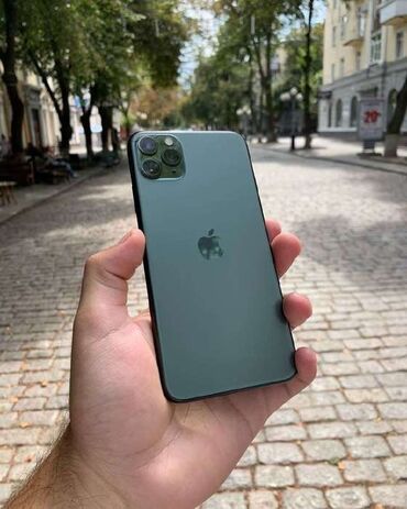 Apple iPhone: IPhone 11 Pro Max, Б/у, 256 ГБ, Зеленый, 76 %