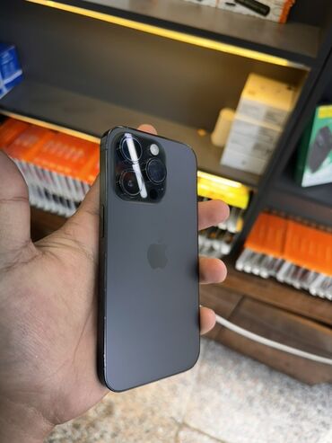 бу чехолы: IPhone 14 Pro, Колдонулган, 128 ГБ, Кара, Кабель