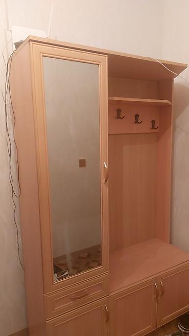 şabalıd ağacı: İşlənmiş, 3 qapılı, Güzgülü, Qəhvəyi, Açılan, Düz dolab — 1