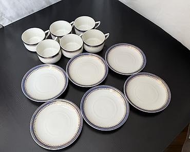 xrom caydan: Çay dəsti, rəng - Ağ, Farfor, 6 nəfərlik, Polşa — 3