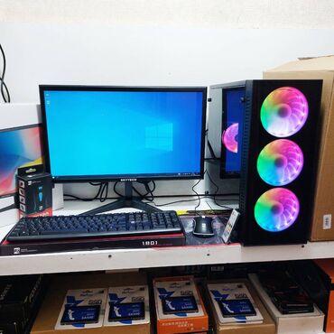 Masaüstü kompüterlər və iş stansiyaları: Oyun üçün Kompüter "RGB Gaming Core i5 4570 GTX1050 2GB 256GB NVME” — 7