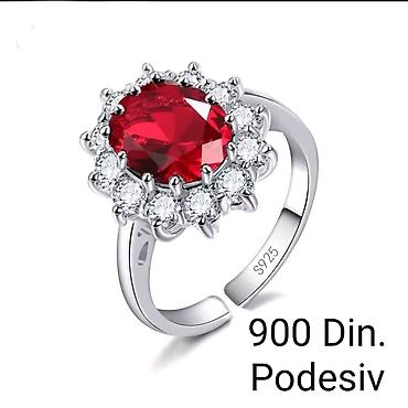 Posrebrene podesive prstenje elegantnog dizajna od hirurskog čelika sa
