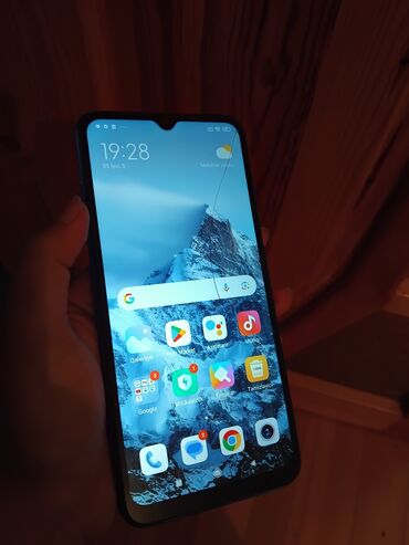 рабочий флай телефон: Redmi 9A, 32 GB, rəng - Mavi, Barmaq izi, İki sim kartlı