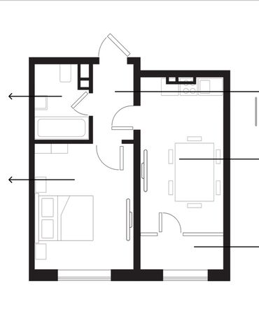 Продажа квартир: 1 комната, 40 м², Элитка, 4 этаж, Косметический ремонт