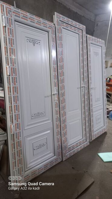 Plastik qapılar: Yeni Plastik qapı Zamok və çərçivə ilə, Zəmanətli, Pulsuz quraşdırma, Rayonlara çatdırılma, Pulsuz çatdırılma, Ödənişli çatdırılma — 30