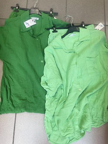 Kompleti: Komplet košulja i šorc - Dvodijelni set: široka košulja na dugmad i — 9