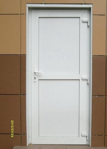 двери пластиковые входные: Входная дверь, цвет - Белый