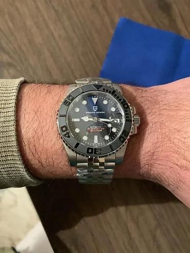 Ručni satovi: PAGANI DESIGN PD-1651 - Crno/Plava -Rolex YACHT MASTER Potpuno nov — 5