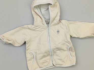 kamizelka dla chłopca 128: Sweatshirt, H&M, 6-9 months, condition - Good