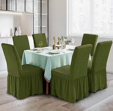 Prekrivači za nameštaj: Prekrivaci Za stolice Sa karnerom
Set Od 6 komada Za Samo 2800 dinara💞 — 8