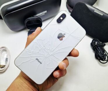 Apple iPhone: IPhone X, Б/у, 64 ГБ, Белый, Чехол, В рассрочку, 100 % — 11