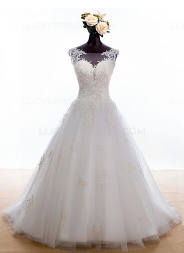 Свадебные платья: Продается шикарное, абсолютно новое свадебное платье со шлейфом и