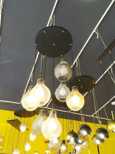 Vazalar: Çılçıraq, 10 və daha çox lampa, Metal