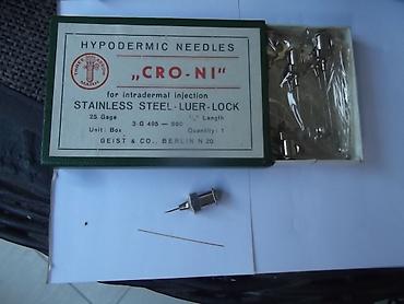 Ostali medicinski proizvodi: Tuberkulinski špric i igle Kutimetar
Kao sa slika
Ne odgovaram na SMS — 26