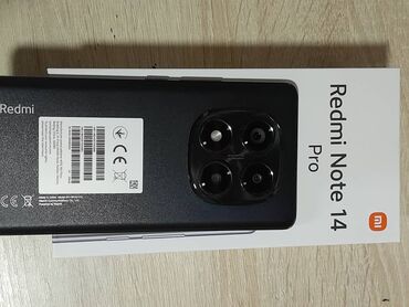 камера и микрофон для компьютера: Redmi, Redmi Note 14 Pro, 256 ГБ, түсү - Кара, 2 SIM