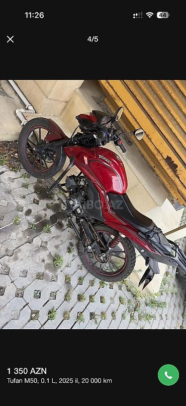 nama motorcycle: Tufan - m50n, 80 sm3, 2024 il, 20000 km — 2