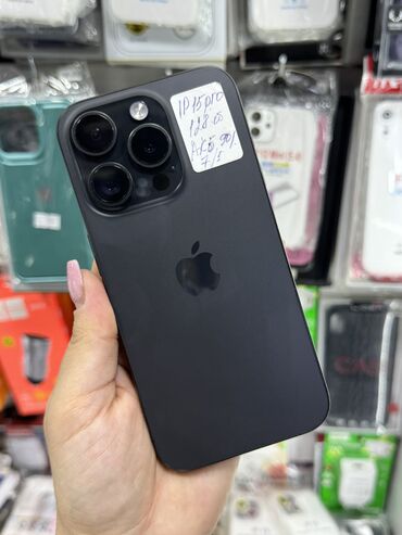 айвон 15 про: IPhone 15 Pro, Б/у, 128 ГБ, Black Titanium, Защитное стекло, Чехол, Коробка, В рассрочку, 90 %